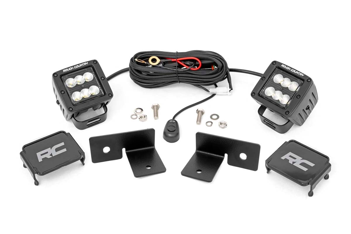 Polaris General XP 1000 Deluxe Ride Command Edition LED Light Kit - Under Bed - Rough Country - 2